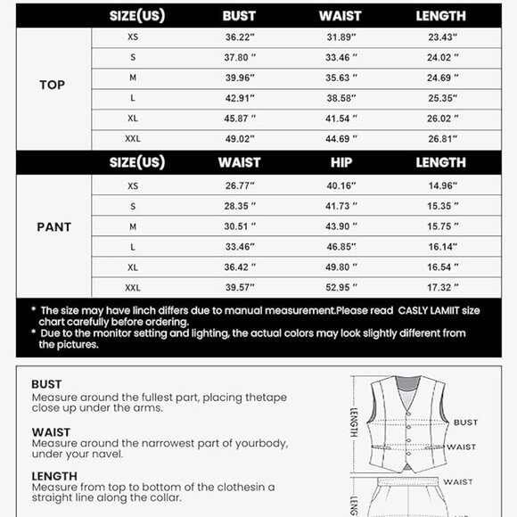 Very fashionable 2-piece women outfit: long waistcoat vest and shorts - Picture 4 of 4